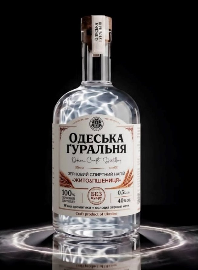 Fig. 7. The new spirit brand “ZHYTO + PSHENYTSIA” (Rye + Wheat) by the Odeska Huralnia company, made from Albina triticale grain.