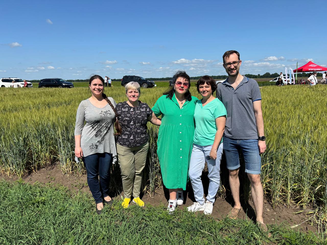 The laboratory team in the field